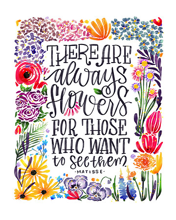 look at the flowers